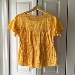 Sundance | Yellow Lace Top